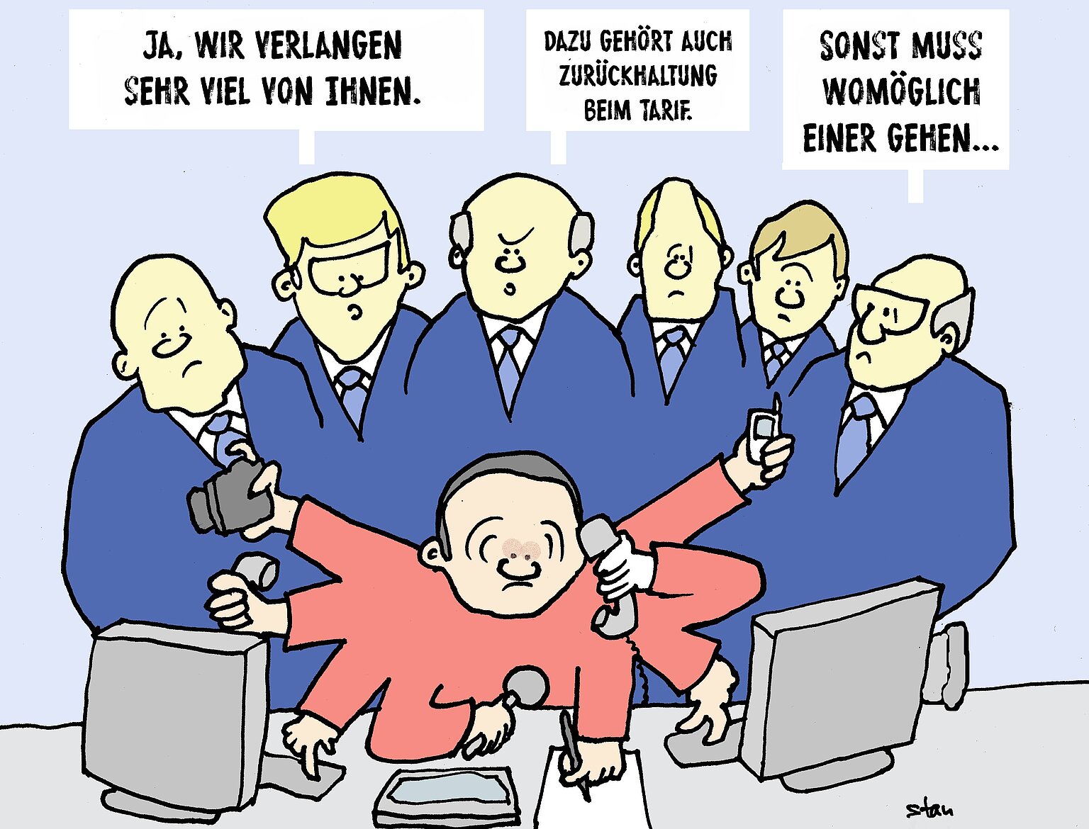  – Karikatur: Karlheinz Stannies